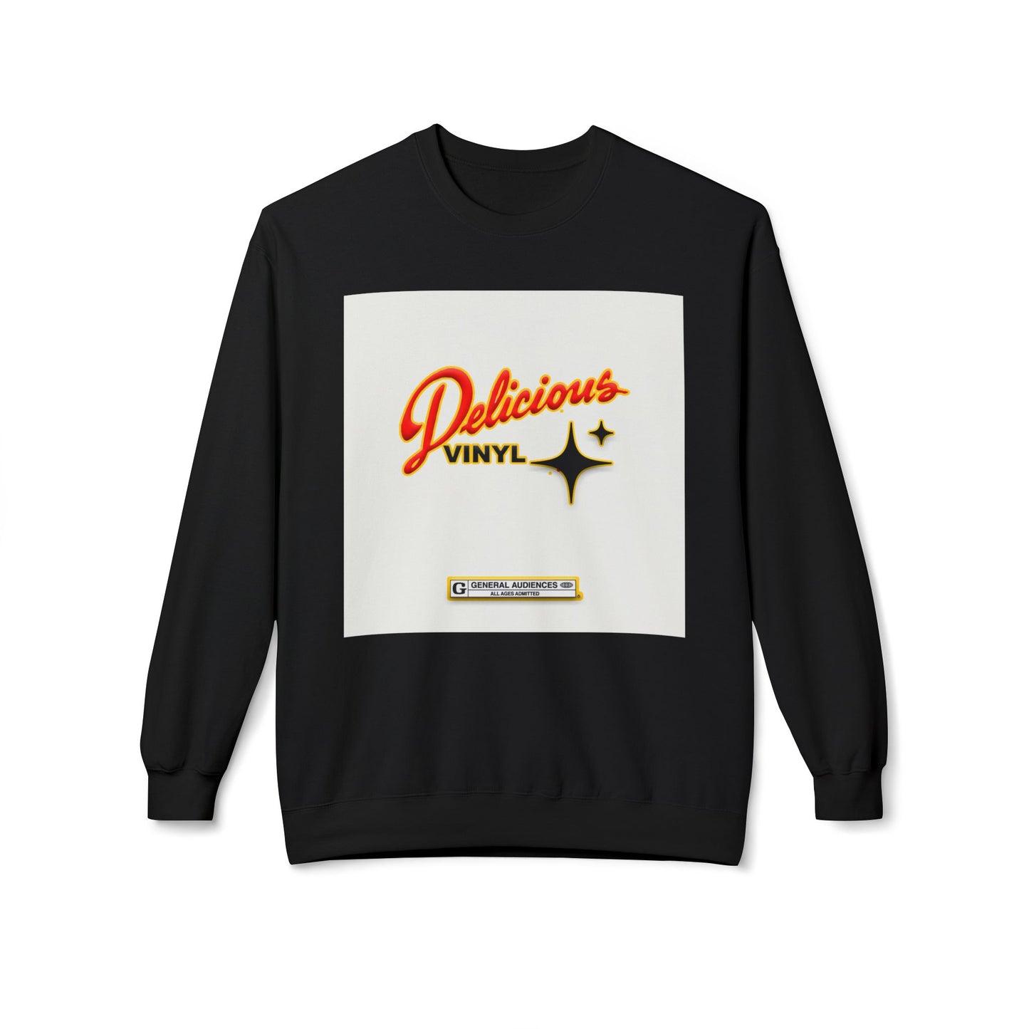 Delicious Vinyl Crewneck Sweatshirt - Unisex Midweight Fleece for Music Lovers